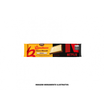 BISCOITO - BAUDUCCO - 80g - CHOCO BISCUIT BRANCO